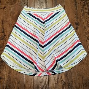 Anthropologie striped midi skirt Size L